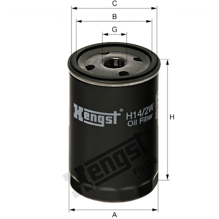 Hengst OIL FILTER H14/2W